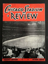 Load image into Gallery viewer, 1937 Chicago Stadium Hockey Program Toronto Maple Leafs v Chicago Blackhawks NHL