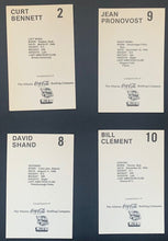 Load image into Gallery viewer, 1979/1980 Atlanta Flames Coca-Cola Postcard Set NHL Vintage Jim Craig Hockey