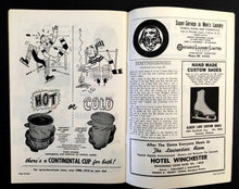 Load image into Gallery viewer, 1956 Maple Leaf Gardens NHL Hockey Program VTG Leafs vs Rangers Ron Stewart