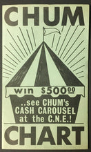Load image into Gallery viewer, 1964 CHUM Radio Survey Music Chart Toronto CNE Advertisement The Animals Beatles