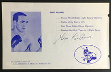 Load image into Gallery viewer, Gene Fullmer + Dewey Robertson Signed Photo Card Auto Boxing Wrestling JSA COA