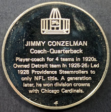 Load image into Gallery viewer, 1972 Jimmy Conzelman Pro Football Hall Of Fame Medal Franklin Mint 1 Troy Oz NFL