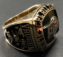 Load image into Gallery viewer, 2006 Terry Vaughn CFL Football 10K Gold Ring For All-Time Reception Record + Box