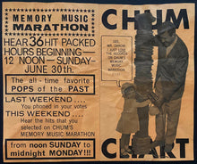 Load image into Gallery viewer, 1963 Chum Chart Radio Survey Music Record Chart Stevie Wonder At 12 Years Old
