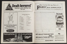 Load image into Gallery viewer, 1972 Milwaukee County Stadium MLB Program Brewers vs Detroit Tigers Baseball