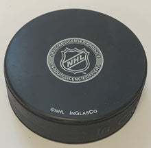Load image into Gallery viewer, Marek Svatos Signed Colorado Avalanche NHL Hockey Puck Autographed In Glas Co