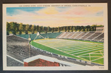 Load image into Gallery viewer, 1930's University of Virginia Stadium Charlottesville Football Postcard VTG