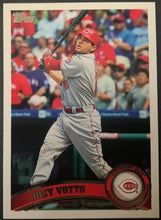 Load image into Gallery viewer, Autographed Joey Votto Stock Photo + Trading Card Cincinnati Reds MLB Signed JSA