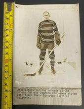 Load image into Gallery viewer, 1927 Vintage NHL Photo Hockey HOF Jack Adams Ottawa Senators Detroit Cougars