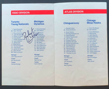 Load image into Gallery viewer, 1982 Esso Challenge Cup Hockey Tournament Program Cimetta Signed Lineup Selanne