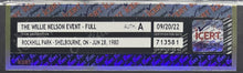 Load image into Gallery viewer, 1980 The Willie Nelson Event Rare Full Ticket Rockhill Park Shelbourne ON