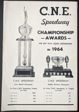 Load image into Gallery viewer, 1964 Canadian National Exhibition Speedway Stock Car Racing Program Toronto