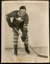 Load image into Gallery viewer, 1940 NHL Hockey Type 1 Photo Toronto Maple Leafs Nick Metz Alexandra Studio