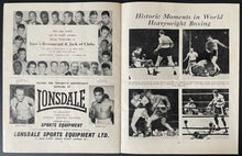 Load image into Gallery viewer, 1963 Cassius Clay Heavyweight Championship Fight Program Wembley Stadium Boxing