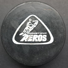 Load image into Gallery viewer, 1970s Houston Aeros WHA Hockey Game Puck Vintage Gordie Howe