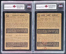 Load image into Gallery viewer, 1953/54 Parkhurst NHL Hockey Card Complete Full Set Graded x3 Beliveau Howe KSA
