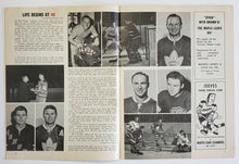 Load image into Gallery viewer, 1967 Maple Leaf Gardens Terry Sawchuk 99th Shutout Game Program Armstrong Howe
