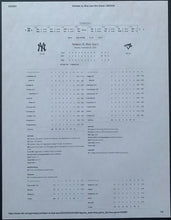 Load image into Gallery viewer, Sept 22 2020 Toronto Blue Jays New York Yankees Line-Up Card MLB Baseball Holo