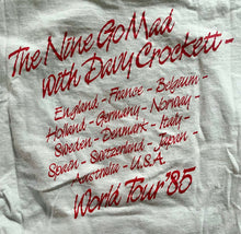 Load image into Gallery viewer, 1985 Paul Young World Tour The Nine Go Mad With Davy Crockett Concert T-Shirt