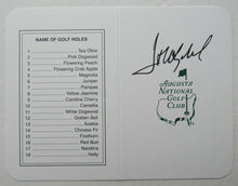 Load image into Gallery viewer, Masters Champion José María Olazábal Autographed Augusta National Club Scorecard