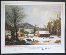 Load image into Gallery viewer, US President Gerald Ford + Betty Ford Signed 1974 Big Christmas Card JSA LOA VTG
