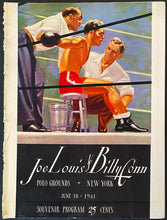 Load image into Gallery viewer, 1941 Polo Grounds Joe Louis v Billy Conn Heavyweight Title Fight Boxing Program