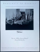 Load image into Gallery viewer, 1991 Signed Democracy In America President Bill Clinton Autographed Poster LOA
