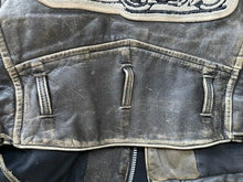 Load image into Gallery viewer, 1990s Indian Distressed Leather Motorcycle Jacket w/Large Back Patches M Vintage