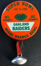 Load image into Gallery viewer, Super Bowl II Pinbacks Rare Only Sold @ The Game Orange Bowl Packers vs Raiders