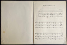 Load image into Gallery viewer, 1954 We Love Our Canada Signed Eddie Foley Autographed Sheet Music Vintage Song
