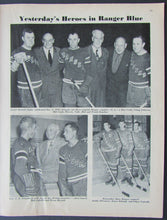 Load image into Gallery viewer, 1959 Madison Square Garden NHL Program Boston Bruins vs NY Rangers Monty Hall