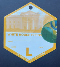 Load image into Gallery viewer, Used White House Press Pass US Government Political Historic Vintage