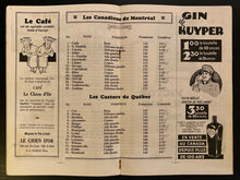 Load image into Gallery viewer, 1935 Ligue Canado-Americaine Montreal Canadiens Quebec Beavers Rare Vtg Program