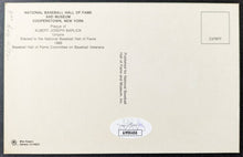 Load image into Gallery viewer, Al Barlick Signed Hall Of Fame Plaque Autographed Postcard Umpire MLB HOF JSA