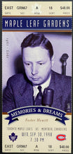 Load image into Gallery viewer, 1998 Maple Leaf Gardens Final Season Full Unsued Ticket Toronto Foster Hewitt