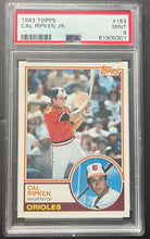 Load image into Gallery viewer, 1983 Topps Cal Ripken Jr. #163 MLB Baseball Card Baltimore Orioles PSA Mint 9