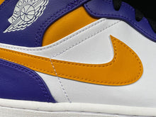 Load image into Gallery viewer, Air Jordan 1 Mid Size 13 Nike Dark Concord  Taxi-White-Black DQ8426-517