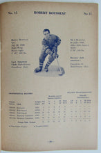 Load image into Gallery viewer, 1962 NHL Hockey Montreal Canadiens Media Guide & Yearbook Jacques Plante