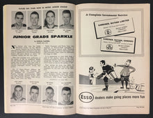Load image into Gallery viewer, 1962 Maple Leaf Gardens NHL Hockey Program Toronto vs Detroit Red Wings Stewart