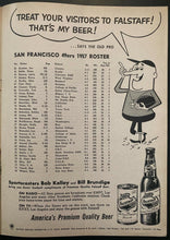 Load image into Gallery viewer, 1957 Vintage NFL Football Program Los Angeles Rams San Francisco 49ers Coliseum