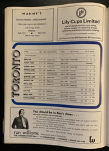 Load image into Gallery viewer, 1973 Vancouver Canucks Yearbook NHL Game Program Toronto Maple Leafs Gardens