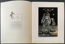 Load image into Gallery viewer, 1969 St.Louis Blues Oversized Outer Space Christmas Card + Moon Landing Photo