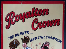 Load image into Gallery viewer, 1940s Vtg Royalton Crown Tobacco Pipe Advertising Poster Boxing Themed Vintage