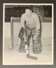 Load image into Gallery viewer, 1963 Red Wings NHL Hockey Detroit Free Press Photo Terry Sawchuk Vintage