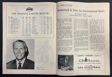 Load image into Gallery viewer, 1972 Vintage NBA Basketball Program Los Angeles Lakers Cincinnati Royals Toronto