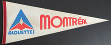 Load image into Gallery viewer, 1975 CFL Football Montreal Alouettes Full Size 30" Pennant Flag Vintage Logo