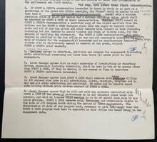 Load image into Gallery viewer, Sonny & Cher Signed Vintage Contract Westbury Music Fair Autographed Document