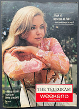 Load image into Gallery viewer, 1964 Weekend Magazine Gordie Howe Centerfold NHL Hockey Detroit Red Wings VTG