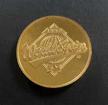 Load image into Gallery viewer, 1992 Toronto Blue Jays World Series Ltd Ed 49/99 VIP 1 Oz Gold Coin MLB Baseball