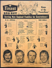 Load image into Gallery viewer, 1973 NHL Hockey Pre-Season Game Boston Garden Scorecard Bruins vs Canadiens Orr